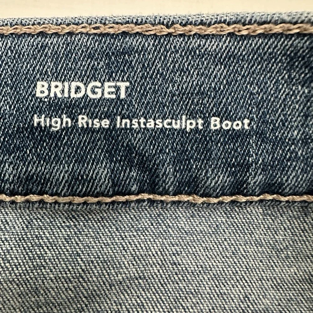 DL1961 Bridget Boot Jeans Actual sz 24 26x31 High Rise Blue Instasculpt Flare